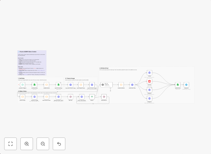 Generate frozen ASMR product videos with Gemini, Veo3, GPT-4o and post to YouTube, TikTok, Instagram and Pinterest