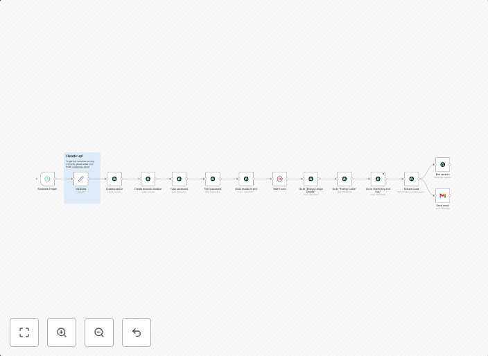 Track daily PG&E energy costs with Airtop and email notifica