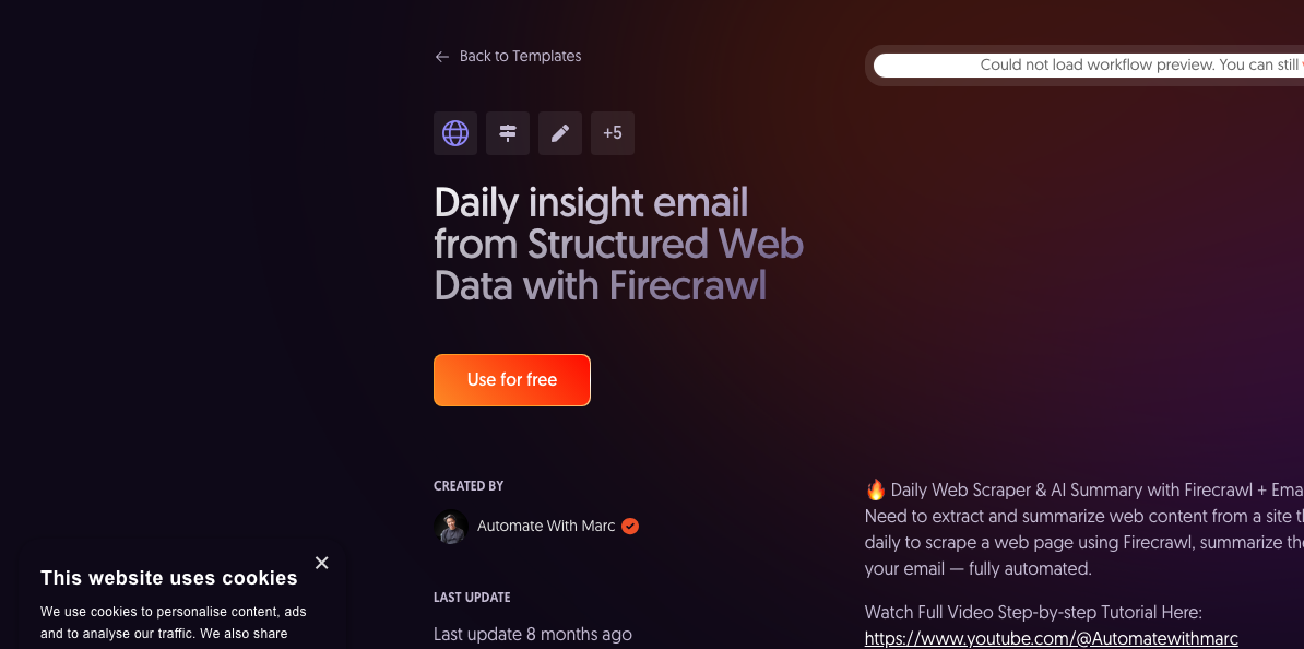 Daily insight email from Structured Web Data with Firecrawl
