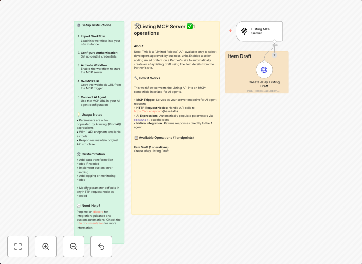 Create eBay listing drafts with AI agents via MCP server