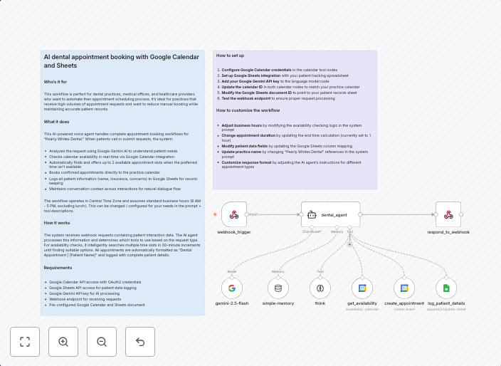 Voice agent for dental appointment booking with Gemini AI