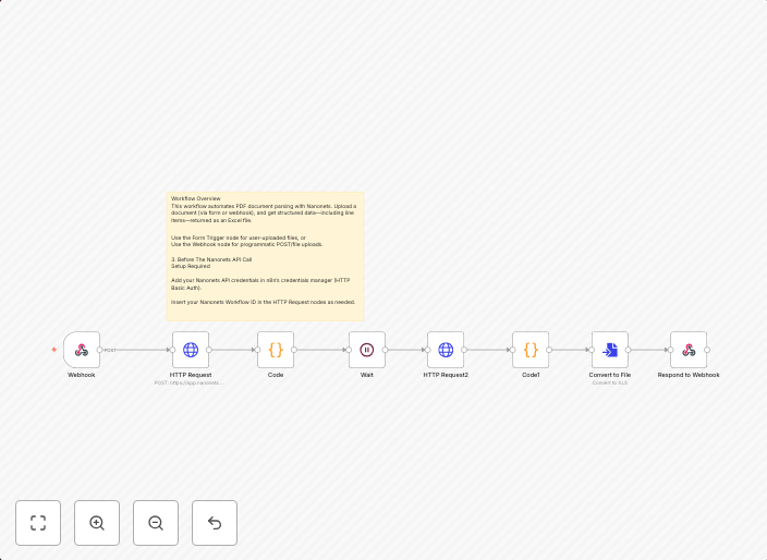 Parse and extract invoice data with Nanonets OCR and export to Excel