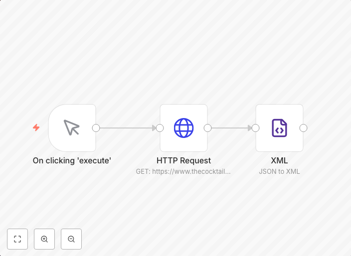 Convert the JSON data received from the CocktailDB API in XML