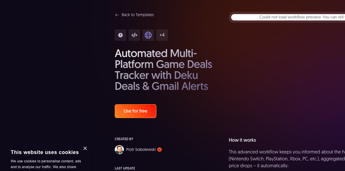 Automated Multi-Platform Game Deals Tracker with Deku Deals & Gmail Alerts