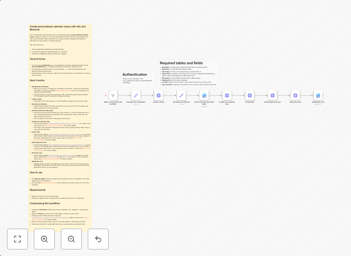 Generate filtered calendar views in Baserow with external calendar integration